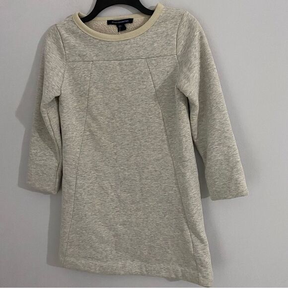 French Connection Women’s Crew Neck Fleece Lined Sweatshirt Tunic Gray size 0 - Picture 3 of 4